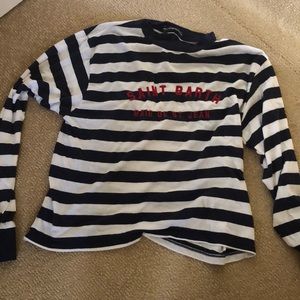 brandy melville striped st barth long sleeved tee